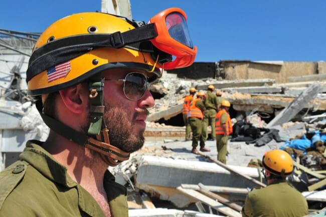 Man on his construction site prepares for emergency power.